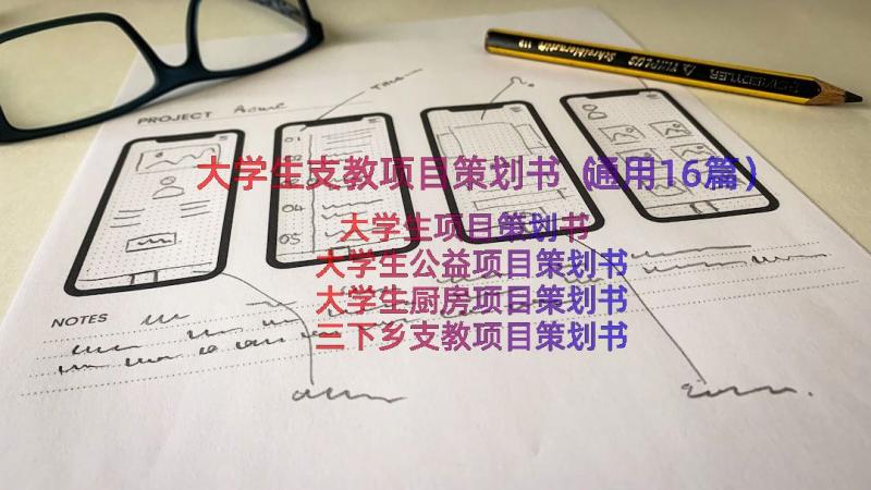 大学生支教项目策划书（通用16篇）