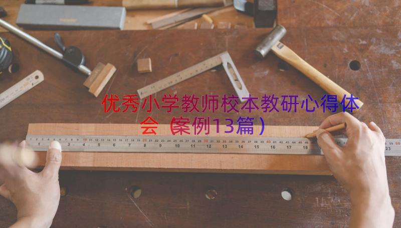 优秀小学教师校本教研心得体会（案例13篇）