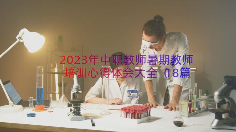 2023年中职教师暑期教师培训心得体会大全（18篇）