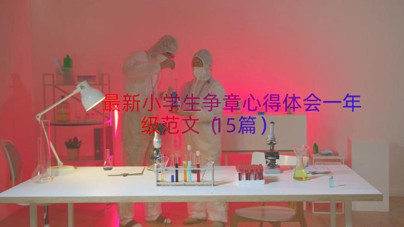 最新小学生争章心得体会一年级范文（15篇）