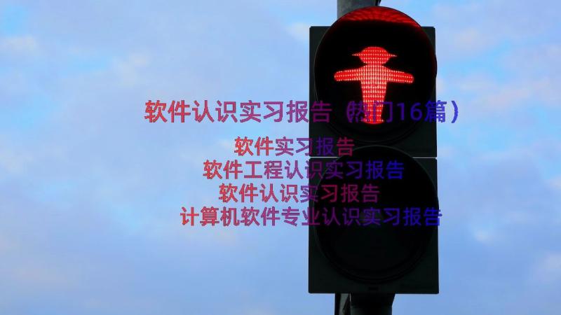 软件认识实习报告（热门16篇）