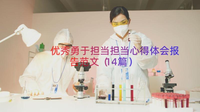 优秀勇于担当担当心得体会报告范文（14篇）