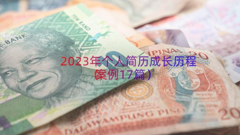 2023年个人简历成长历程（案例17篇）