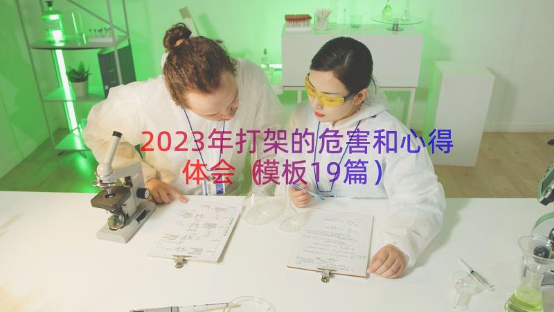 2023年打架的危害和心得体会（模板19篇）