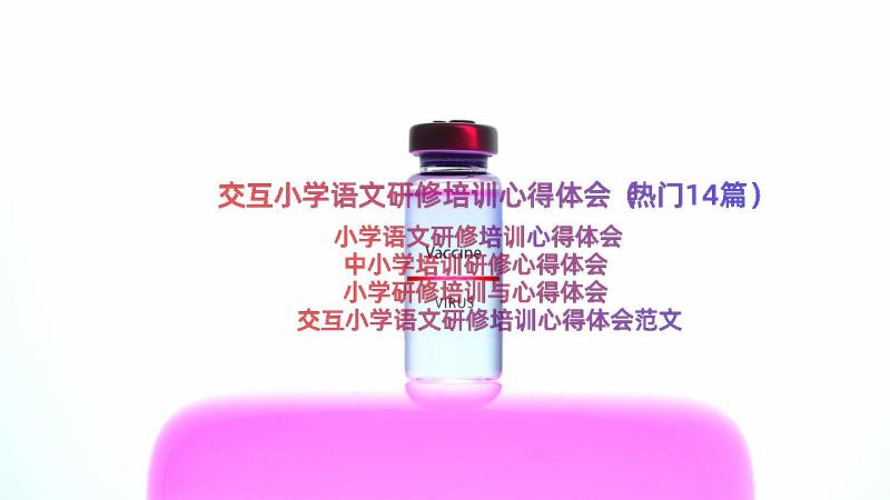 交互小学语文研修培训心得体会（热门14篇）