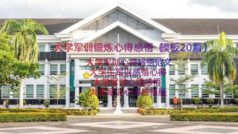 大学军训锻炼心得感悟（模板20篇）