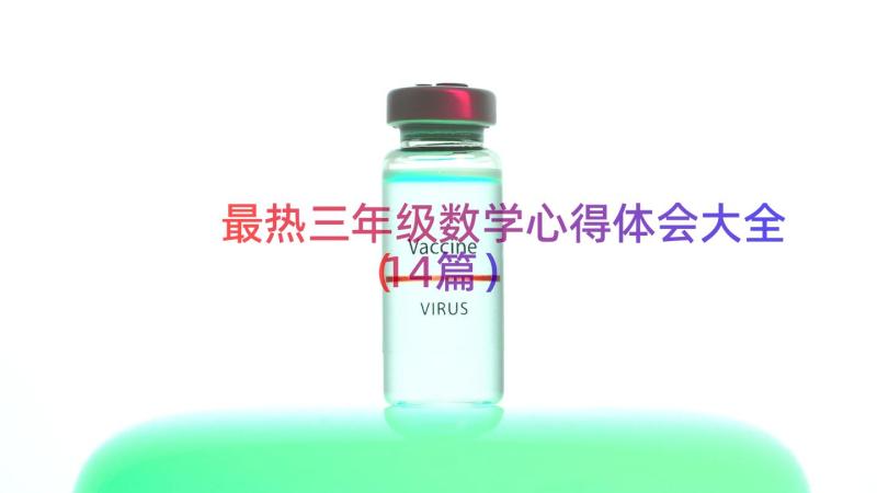 最热三年级数学心得体会大全（14篇）