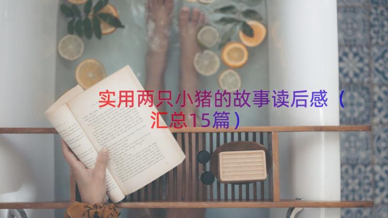 实用两只小猪的故事读后感（汇总15篇）