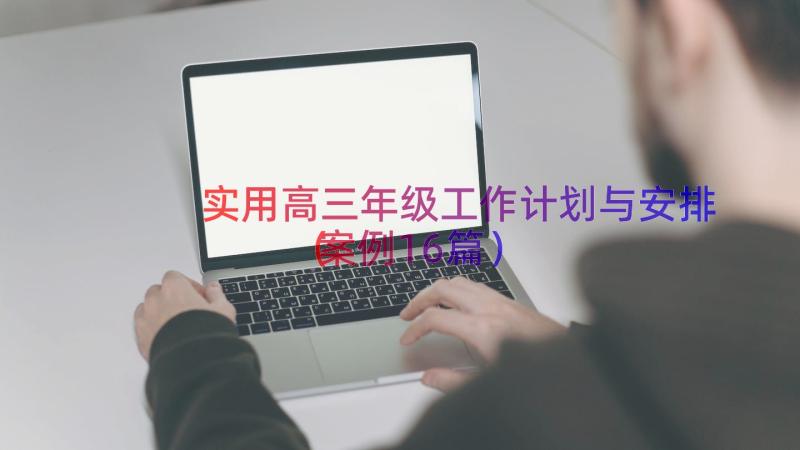 实用高三年级工作计划与安排（案例16篇）