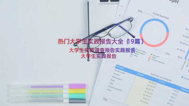 热门大学生实践报告大全（19篇）