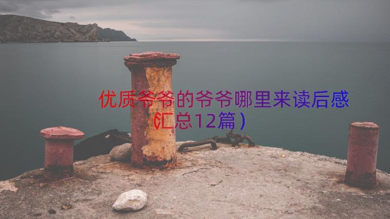 优质爷爷的爷爷哪里来读后感（汇总12篇）