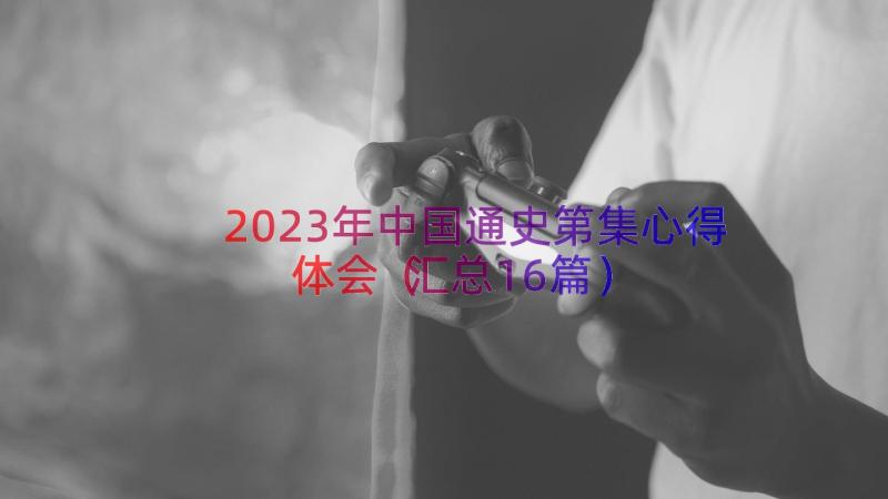 2023年中国通史第集心得体会（汇总16篇）