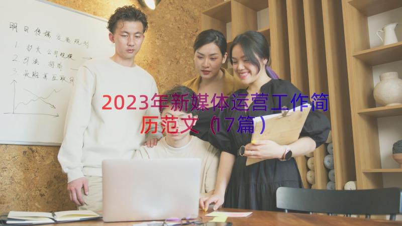 2023年新媒体运营工作简历范文（17篇）