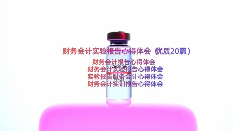 财务会计实验报告心得体会（优质20篇）