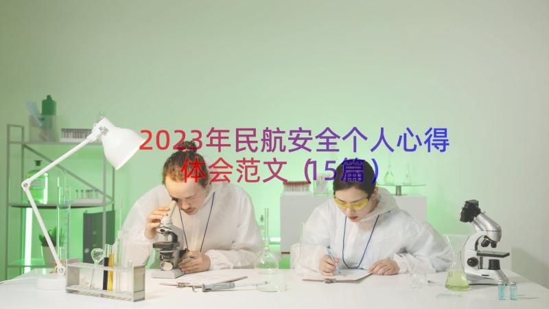 2023年民航安全个人心得体会范文（15篇）