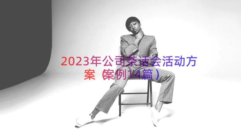 2023年公司茶话会活动方案（案例14篇）