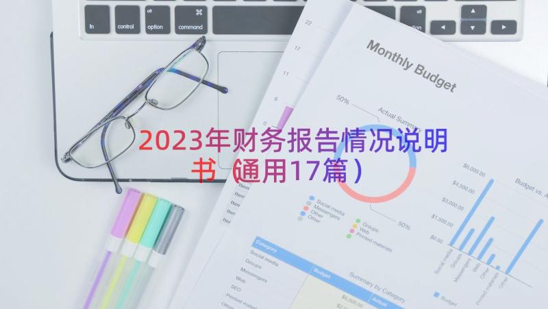 2023年财务报告情况说明书（通用17篇）