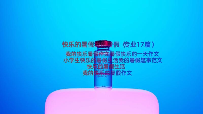 快乐的暑假我的暑假（专业17篇）