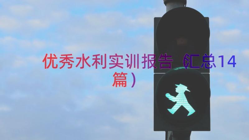 优秀水利实训报告（汇总14篇）