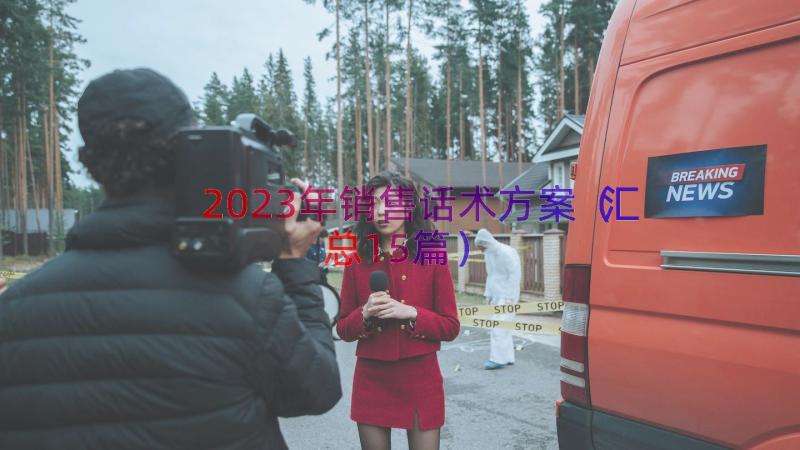 2023年销售话术方案（汇总15篇）