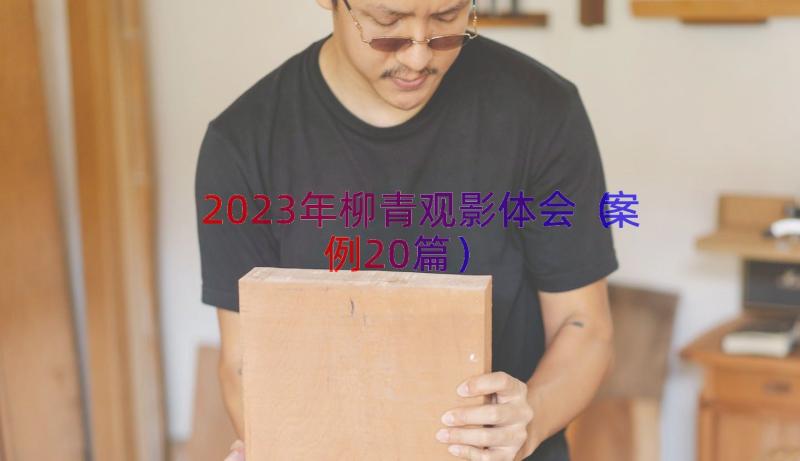 2023年柳青观影体会（案例20篇）