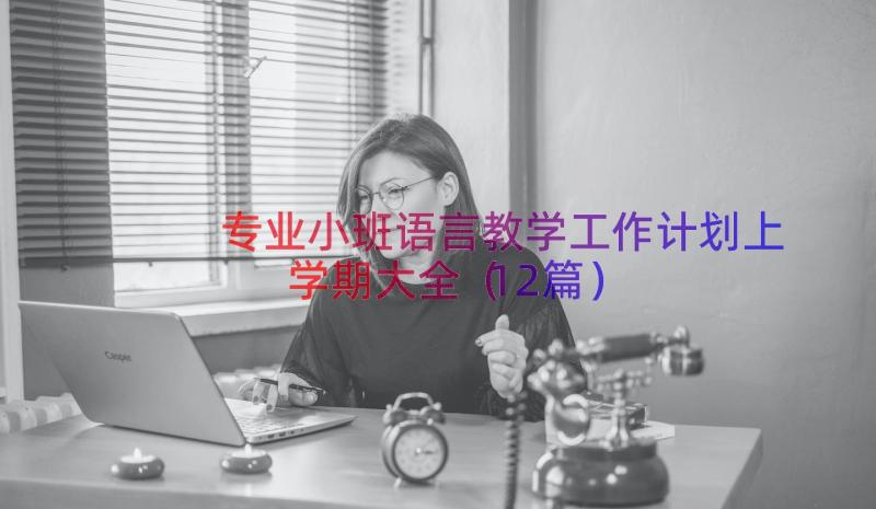 专业小班语言教学工作计划上学期大全（12篇）