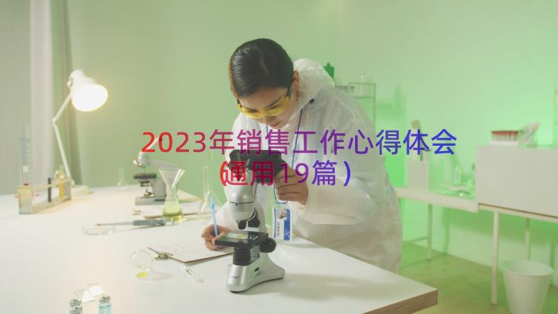 2023年销售工作心得体会（通用19篇）