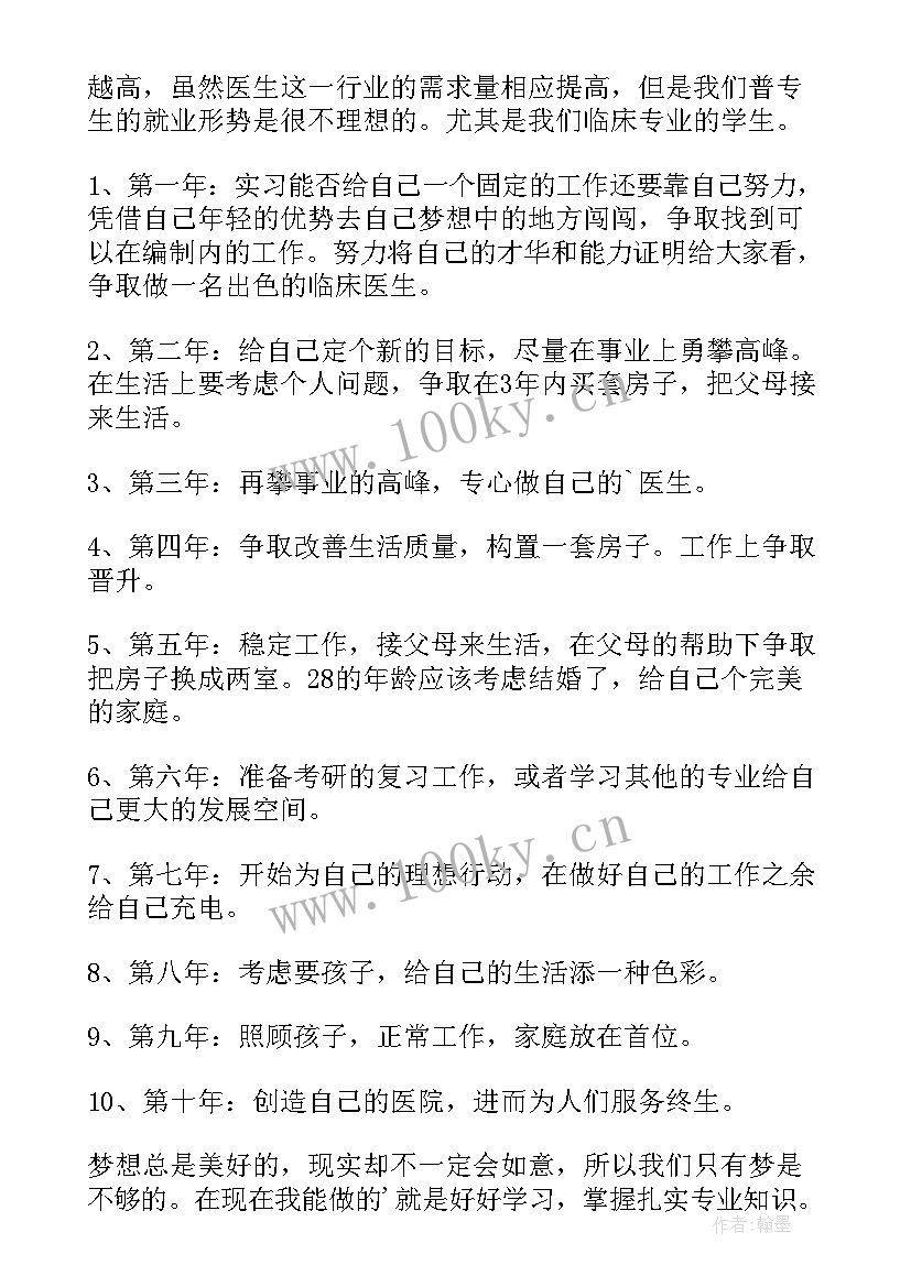 康复治疗学职业规划书（优秀19篇）